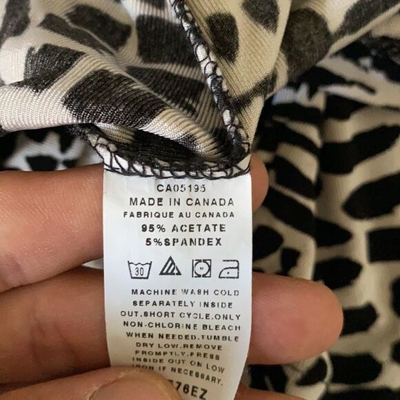 Piccadilly Fashions size 2X open front jacket / blazer made in Canada cool print - Picture 5 of 9